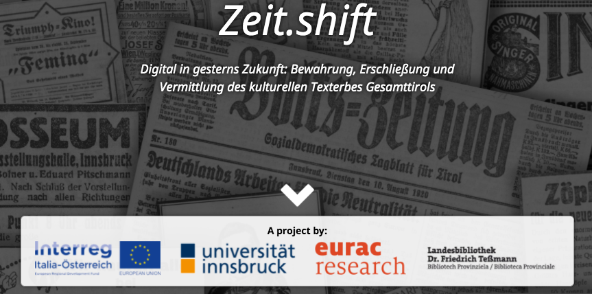 old newspapers in German and logos